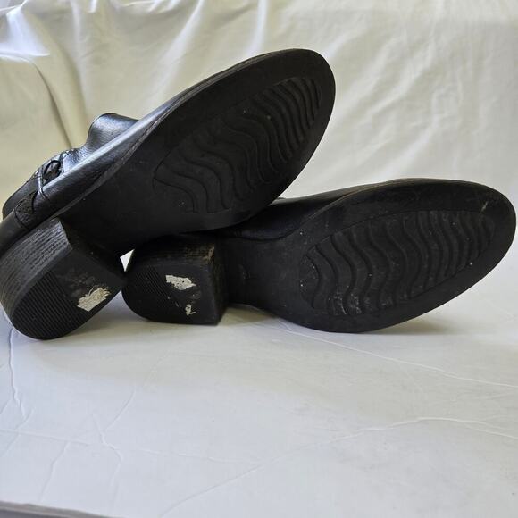 Clarks Womens Maypearl Fawn Booties Size 6.5 Black Leather Ankle Boot - Picture 12 of 12